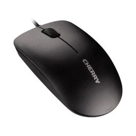 Cherry MC 1000 - Ratón Óptico USB 3 Botones, 1200 DPI, Rueda de Desplazamiento, Diseño Simétrico Ambidiestro, Plug and Play