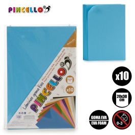 10 Láminas Goma Eva Azul 20x30 cm - Pincello (24 Unidades) 10 Láminas Goma Eva Azul 20x30 cm - Pincello (24 Unidades)