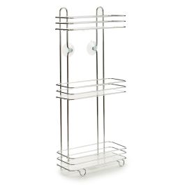 Estantería Recta Alta Baño Triple Berilo 26x59.5x13.5 cm Metal Cromado y Plástico (6 Unidades) Estantería Recta Alta Baño Triple Berilo 26x59.5x13.5 cm Metal Cromado y Plástico (6 Unidades)