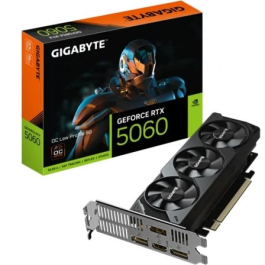 Gigabyte 9VN5060O8L-00-G10 Tarjeta Gráfica GeForce RTX 5060 OC Low Profile 8GB GDDR7 DLSS 4 Blackwell PCI-E 5.0 2512MHz Gigabyte 9VN5060O8L-00-G10 Tarjeta Gráfica GeForce RTX 5060 OC Low Profile 8GB GDDR7 DLSS 4 Blackwell PCI-E 5.0 2512MHz