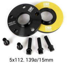 Separadores OMP CB 57,1 PCD 5x112 15 mm M14 x 1,50 Separadores OMP CB 57,1 PCD 5x112 15 mm M14 x 1,50