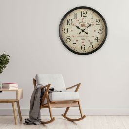 Reloj de Pared Versa Beaujolais Metal 13,5 x 50 x 50 cm