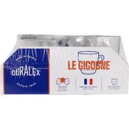 Duralex Set 6 Tazas con Asa Transparentes "Gigogne" Vidrio Templado 22 cl