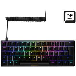 SHARKOON SGK50S4 Teclado Gaming Mecánico Skiller Negro-Marrón Diseño DE