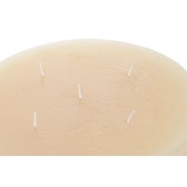DKD Home Decor Vela Basicos de Cera Crema, 5 Mechas, 80 Horas, 4400 gr, 25 x 25 x 10 cm