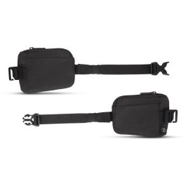 DICOTA D32157-RPET Cinturón para Mochila de Poliéster Negro - Compatible con COMPANION, SEEKER II