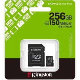 Kingston SDCS3/256GB MicroSDXC Canvas Select Plus 256GB Clase 10 UHS-I A1 150MB/s + Adaptador