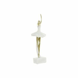 Figura Romantico DKD Home Decor Blanco Dorado 12.5 x 40 x 13.5 cm