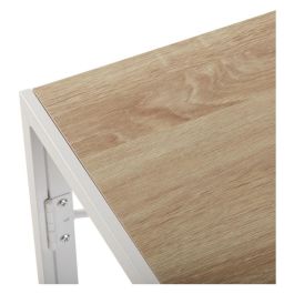 Mesa de Escritorio Versa Blanco Madera Metal 45 x 74 x 90 cm Plegable Mesa de Escritorio Versa Blanco Madera Metal 45 x 74 x 90 cm Plegable