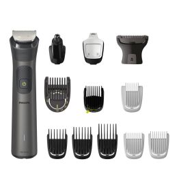 Philips MG7920/15 Recortador Multiusos Serie 7000, 13 Accesorios, 60 min de Autonomía, Carga Rápida, Gris Oscuro