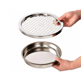 Q-connect Cenicero papelera metalico negro 61,5x25 cm capacidad + de 10 L