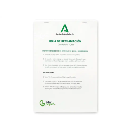 Liderpapel Libro Hojas de Reclamaciones Junta de Andalucía DIN A4 Original + 2 Copias