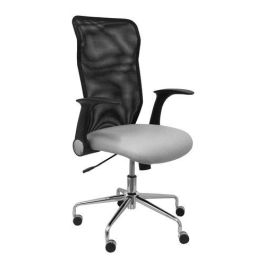 Silla Piqueras Y Crespo Minaya Brazos Retractiles Mecanismo Basculante Ergonomica Respaldo Malla Transpirable Negra Asiento Tapizado Similpiel Gris Claro Precio: 243.49999949. SKU: S5703682