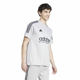 Camiseta de Manga Corta Hombre Adidas Tiro Gris