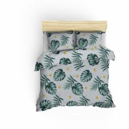 Juego de cama MEN8681875314878 - Funda nórdica 220x240 cm y 2 fundas almohada 60x60 cm - Algodón Poliéster - Verde