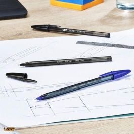 Boligrafo Bic Cristal Ultrafine Punta Forma Aguja 0,7 mm Negro Boligrafo Bic Cristal Ultrafine Punta Forma Aguja 0,7 mm Negro