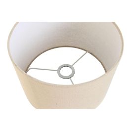 DKD Home Decor Pantalla de Techo Urban Beige de Lino y Metal, Medidas 40x40x28 cm, Socket E27, Set de 3 Piezas