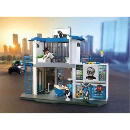 Playmobil Comisaría de Policía con Sala de Investigación | Set de Juego de Rol para Niños, +3 años, Material Plástico