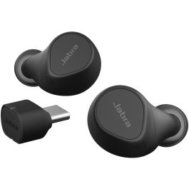 Jabra Evolve2 Buds - Auriculares Inalámbricos True Wireless (TWS) USB-C UC con Cancelación Ruido, Micrófono y Carga Inalámbrica, Negro