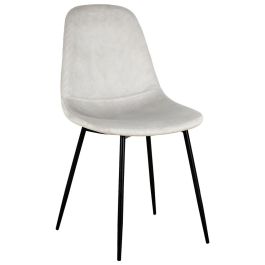 Home Deco Factory Silla Giulia Terciopelo Gris Claro Colección Lounge Precio: 42.50000007. SKU: B1FKBGPCKH