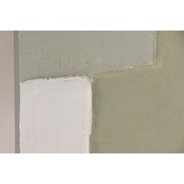 DKD Home Decor Cuadro Abstracto Verde Negro 60 x 30 x 2.5 cm (4 Unidades)