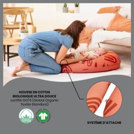 Babymoov BAB3661276180239 Cojín de Lactancia y Maternidad B. LOVE MATERNITY con relleno de microperlas ultrafinas, Fabricado en Europa, Terracota