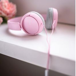 Sony Auriculares MDRZX110APP Rosa Plegable con Micrófono