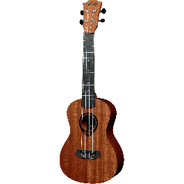 Lag Ukelele Tiki Uku Concierto Sapele poro abierto satinado con funda