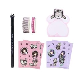 Set de Papelería Gorjuss Ruby wild Rosa Gris Set de Papelería Gorjuss Ruby wild Rosa Gris
