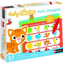 Nathan Baby Electro Mi libro de imágenes Juego electrónico de preguntas y respuestas para primeras nociones de aprendizaje