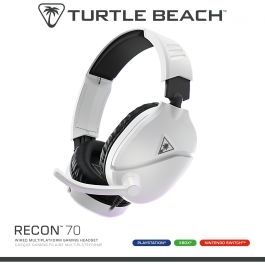 Turtle Beach TUR1712103044424 Auriculares Gaming Multiplataforma Recon 70P Blancos