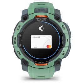 Garmin Instinct 3 Smartwatch AMOLED 1.2" (3,05 cm) 390x390 Píxeles 45mm con GPS y Pantalla Táctil Correa Silicona Verde