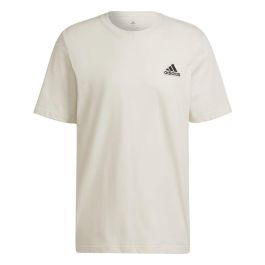 Camiseta de Manga Corta Hombre Adidas Essentials Feelcomfy Beige