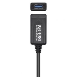 AISENS - CABLE USB 3.0 PROLONGADOR CON AMPLIFICADOR, TIPO A/M-A/H, NEGRO, 5.0M