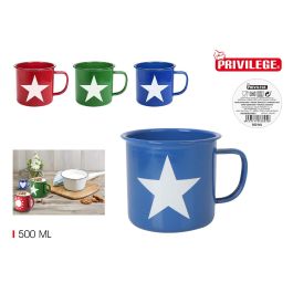 Taza esmaltada Privilege 500 ml - Varios colores y diseños (24 Unidades) Precio: 42.50000007. SKU: B14NYC8Q4E