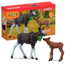 Figuras de alce hembra con cría, animales salvajes, Schleich 42629 vida salvaje, para niños a partir de 3 años Precio: 26.49999946. SKU: B16XD6YK74