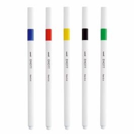 Uni-Ball Emott Rotuladores de Escritura y Dibujo, Colores Vivos, Estuche 5 Unidades, Diseño Moderno Uni-Ball Emott Rotuladores de Escritura y Dibujo, Colores Vivos, Estuche 5 Unidades, Diseño Moderno