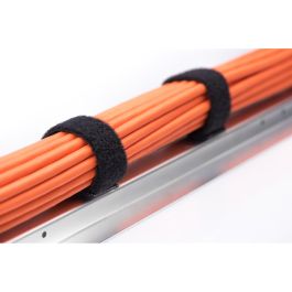 Digitus Sistema de Gestión de Cables Autoadhesivo Klett-Kabelmanagement plizkopf Negro/Rojo 25 mm x 10 m