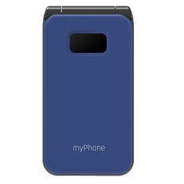 myPhone FLIP LTE, Teléfono Plegable 4G VoLTE, Pantalla 2.8", Dual SIM, Botón SOS, Batería 1000 mAh con Carga USB-C, Color Negro