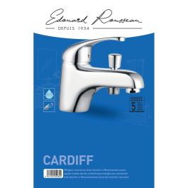 ROUSSEAU CARDIFF Mezclador monomando para bañera y ducha cromado - Ahorro de agua - Acabado brillante