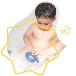 Badabulle Termómetro de Baño Digital con Alerta de Temperatura de Agua Caliente/Fría y Ambiente, Pantalla Precisa, Apagado Automático