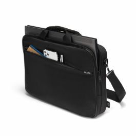 Dicota Top Traveller ONE Maletín Toploader Acolchado para Portátil 13-14.1 pulgadas Negro, Bolsillo Organizador, PET Reciclado