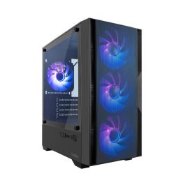 Coolbox GM220 MPFusion Caja PC Gaming Micro ATX/ITX Torre con Cristal Templado y 4 Ventiladores Preinstalados USB-C