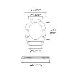 Tapa wc basic con tornillos Tapa wc basic con tornillos