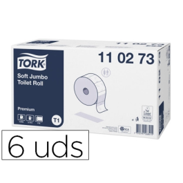 Tork Papel Higienico Jumbo Suave 2 Capas 360mt T1 Paquete 6 Rollos Precio: 90.79000018. SKU: S8418502