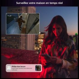 Philips Hue AUC1717288493816 Cámara Inalámbrica Segura HD 1080P Interior o Exterior Control con App Blanca