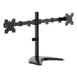 AISENS - SOPORTE DE MESA CON PEANA ECO GIRATORIO E INCLINABLE PARA MONITOR/TV 10KG (3 PIVOTES, 2 BRAZOS) DE 17-32, NEGRO Precio: 27.89000027. SKU: B16L4WMXHS