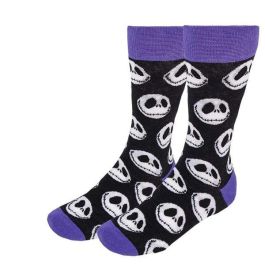 Cerdá Pack de 3 Calcetines Nightmare Before Christmas Negros Talla Única (40-46) para Adulto Cerdá Pack de 3 Calcetines Nightmare Before Christmas Negros Talla Única (40-46) para Adulto