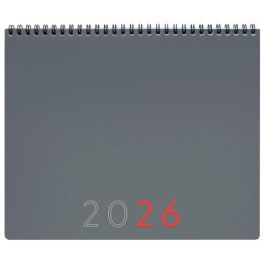 Finocam Planificador Agenda + Notas Mes Vista 250x200 mm Gris 2026 Internacional Sobremesa Espiral Doble Precio: 8.99946575. SKU: B17C59B44K