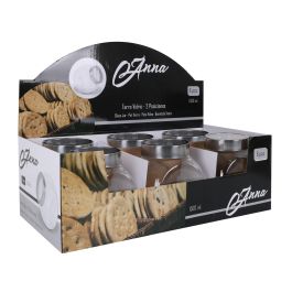 Tarro de vidrio Anna 1500 ml con 2 posiciones (12 Unidades) Tarro de vidrio Anna 1500 ml con 2 posiciones (12 Unidades)